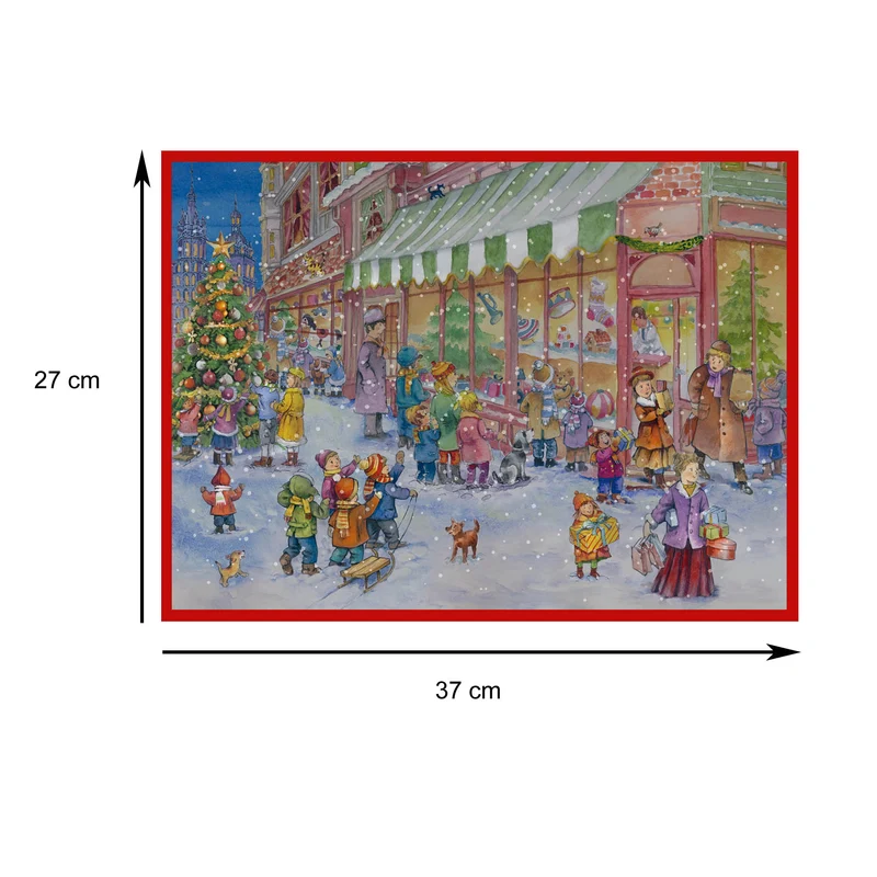 Large Advent calendar “At the Toy Shop”