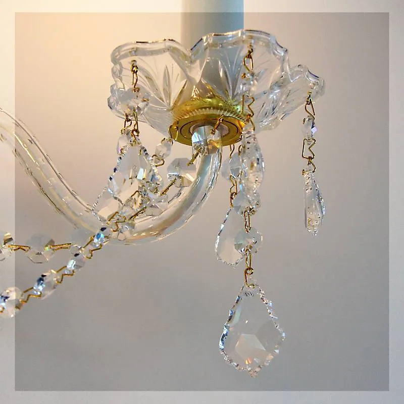 Wandleuchter Despina Erleuchtung, Gold/Transparent, aus Glas