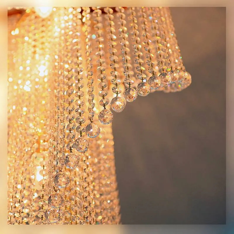 Kronleuchter Cressida Erleuchtung, Gold/Transparent, aus Glas
