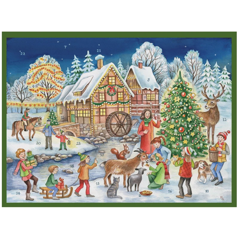 Advent calendar “Christmas Mill House”