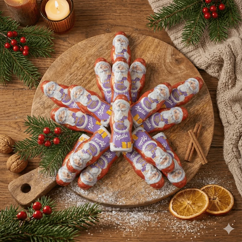 Milka Mini Weihnachtsmänner im Bulk-Karton – ca. 160 Stück (1,5 kg)