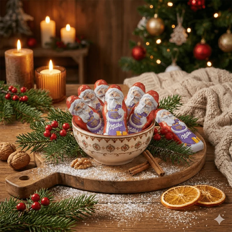 Milka Mini Weihnachtsmänner im Bulk-Karton – ca. 160 Stück (1,5 kg)