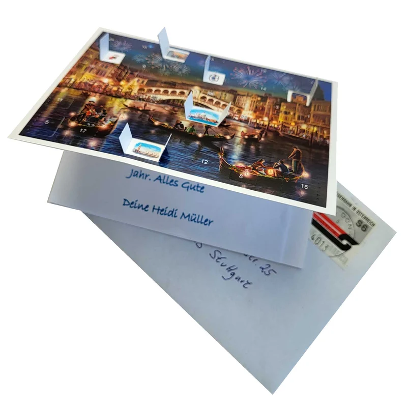 Postcard Advent calendar “Venice”