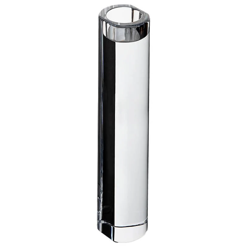 Teelichthalter Skyline 30cm, Transparent, aus Bleikristall