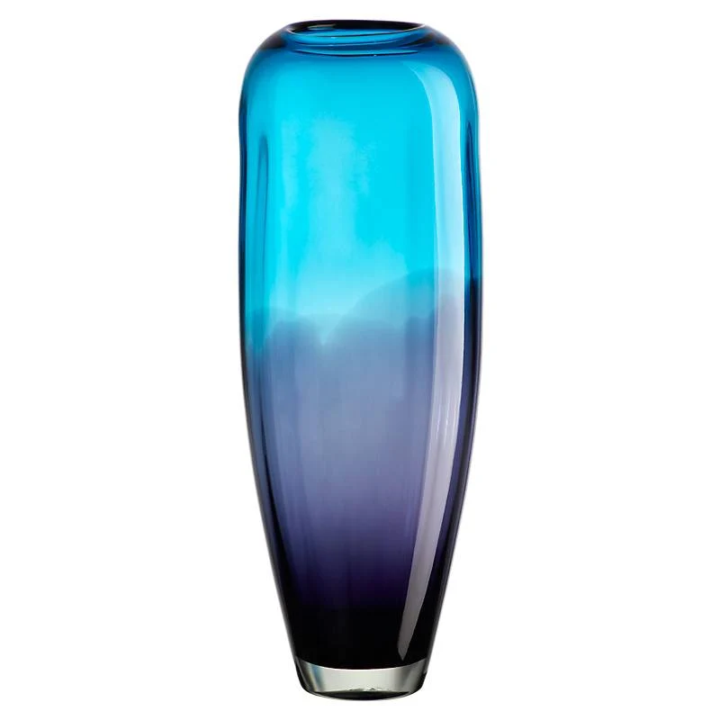 Glasvase Laguna 45cm blau