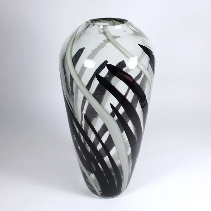 Glasvase Flame 36cm violett