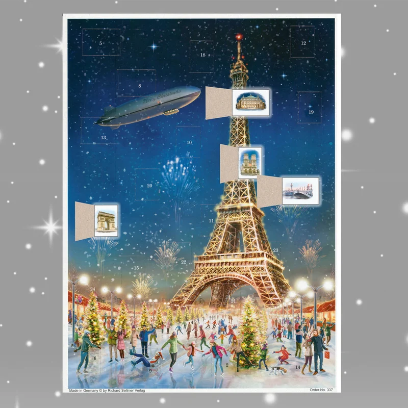 Advent Calendar "Paris Eiffel Tower"