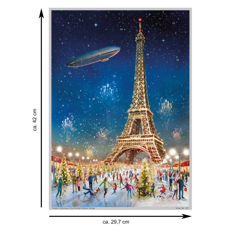 Advent Calendar "Paris Eiffel Tower"