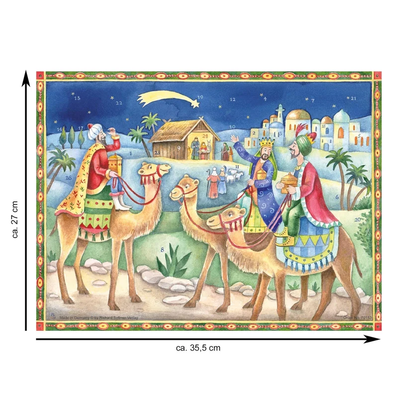 Advent calendar “The Three Wise Men Bring Gifts”