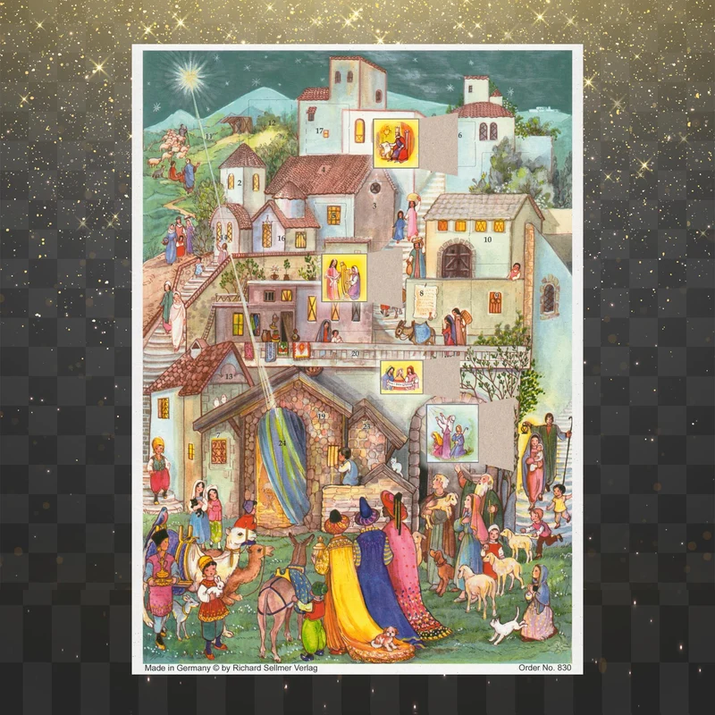 Advent calendar “The Three Wise Men in Bethlehem”