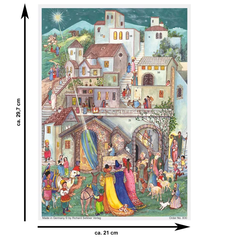 Advent calendar “The Three Wise Men in Bethlehem”