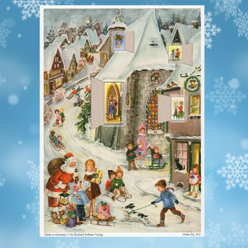 A4 Advent calendar “Sledding Fun”
