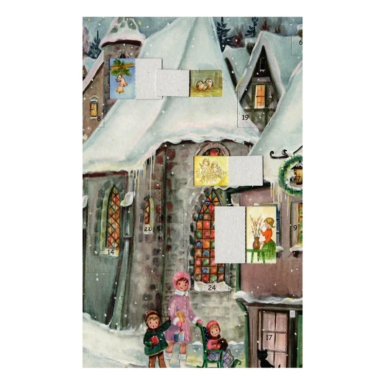A4 Advent calendar “Sledding Fun”