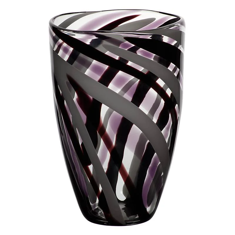 Glasvase Flame 28cm violett