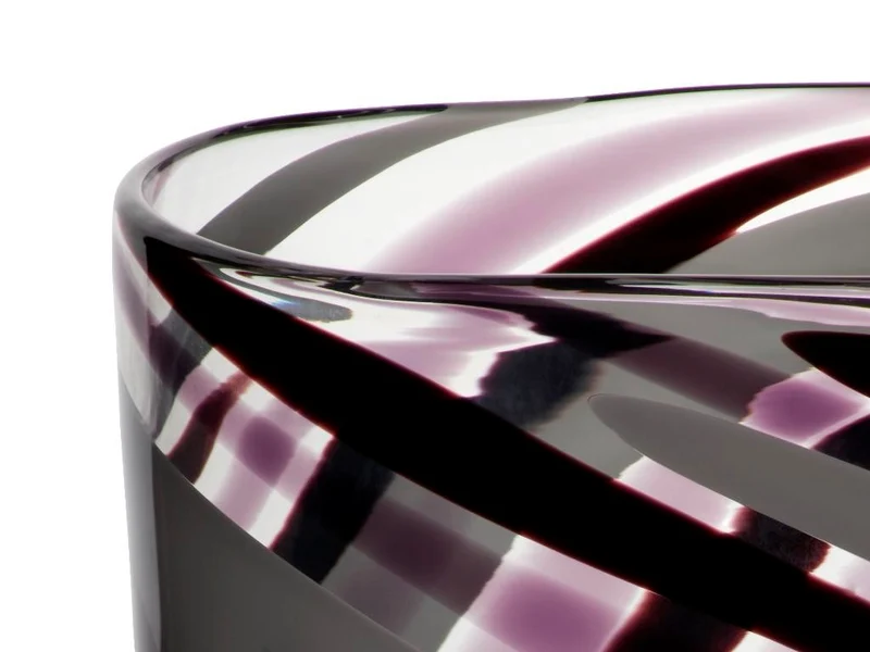 Glasvase Flame 28cm violett