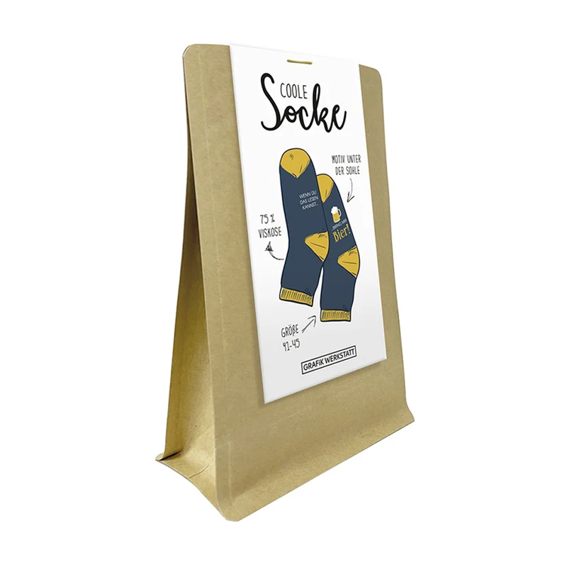 Coole Socke Bier! Größe 41-45