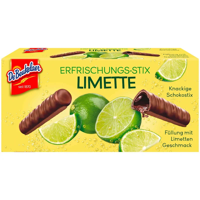 DeBeukelaer Erfrischungs-Stix Limette 75g