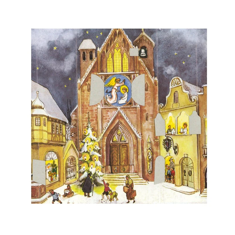 Standing Advent calendar “Cathedral Square”