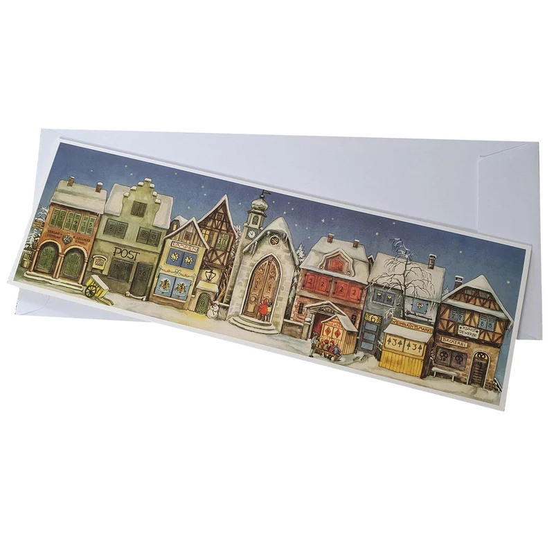 Postcard Advent calendar “The Little Town”