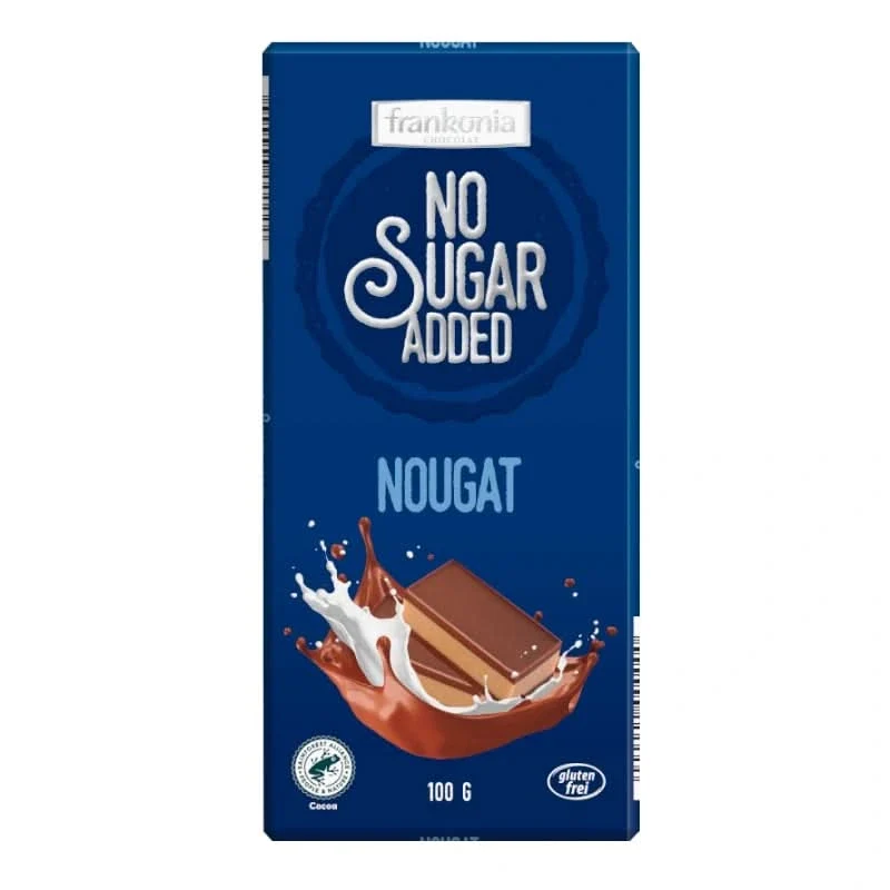Frankonia No Sugar Added Nougat Schokolade 100g