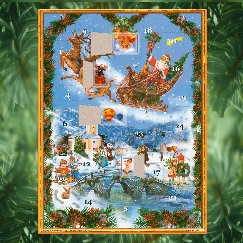 Advent calendar “Santa Claus in His Sleigh”