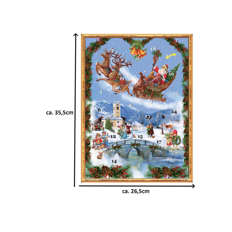 Advent calendar “Santa Claus in His Sleigh”