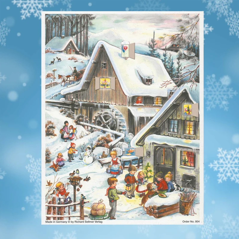 A4 Advent calendar “By the Mill”