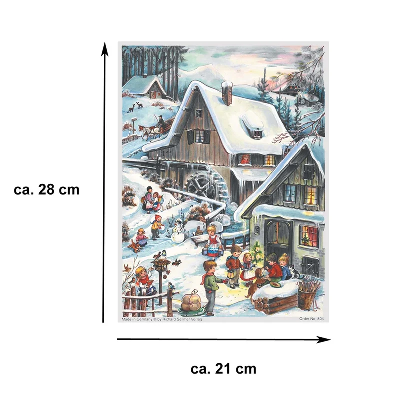 A4 Advent calendar “By the Mill”