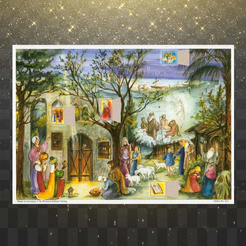 A4 Advent calendar “Bethlehem Stable”