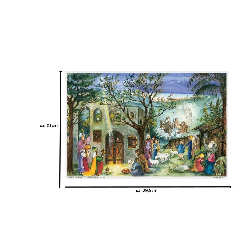 A4 Advent calendar “Bethlehem Stable”