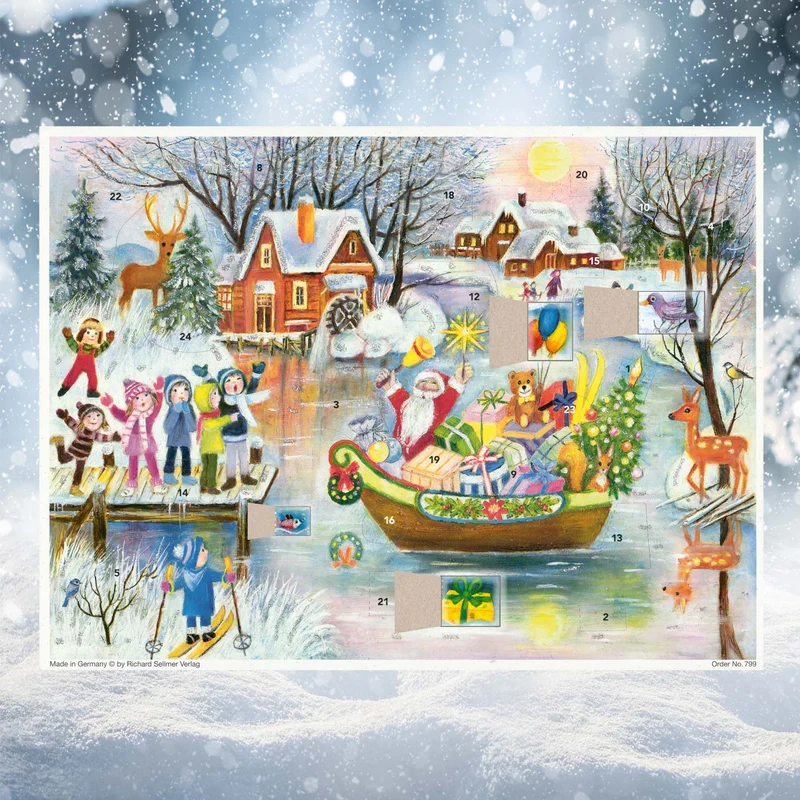 Advent calendar “Santa Claus in a Boat”
