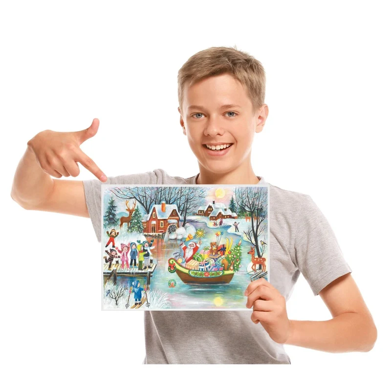 Advent calendar “Santa Claus in a Boat”