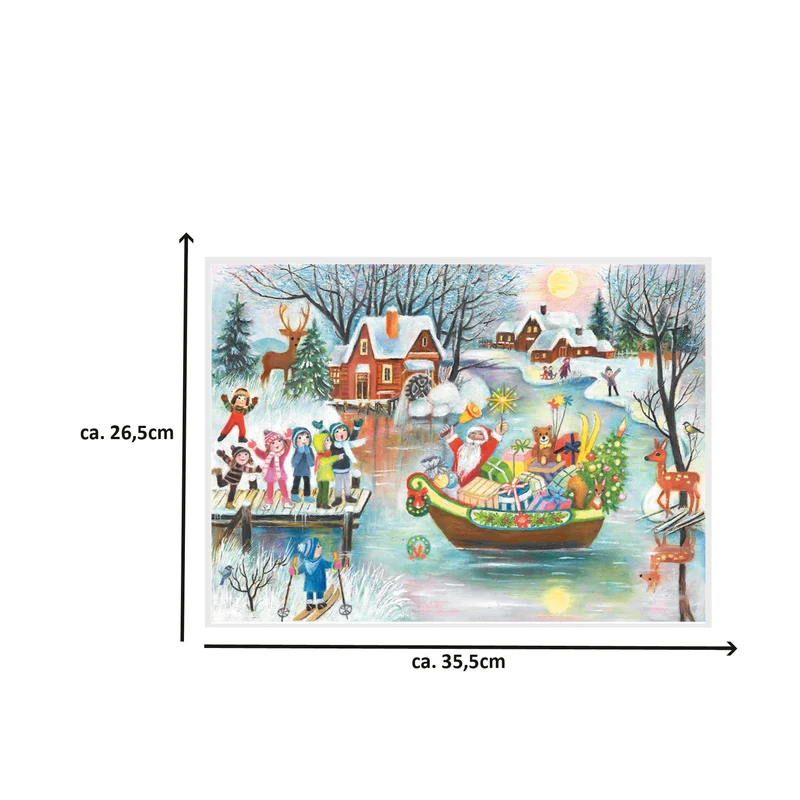 Advent calendar “Santa Claus in a Boat”