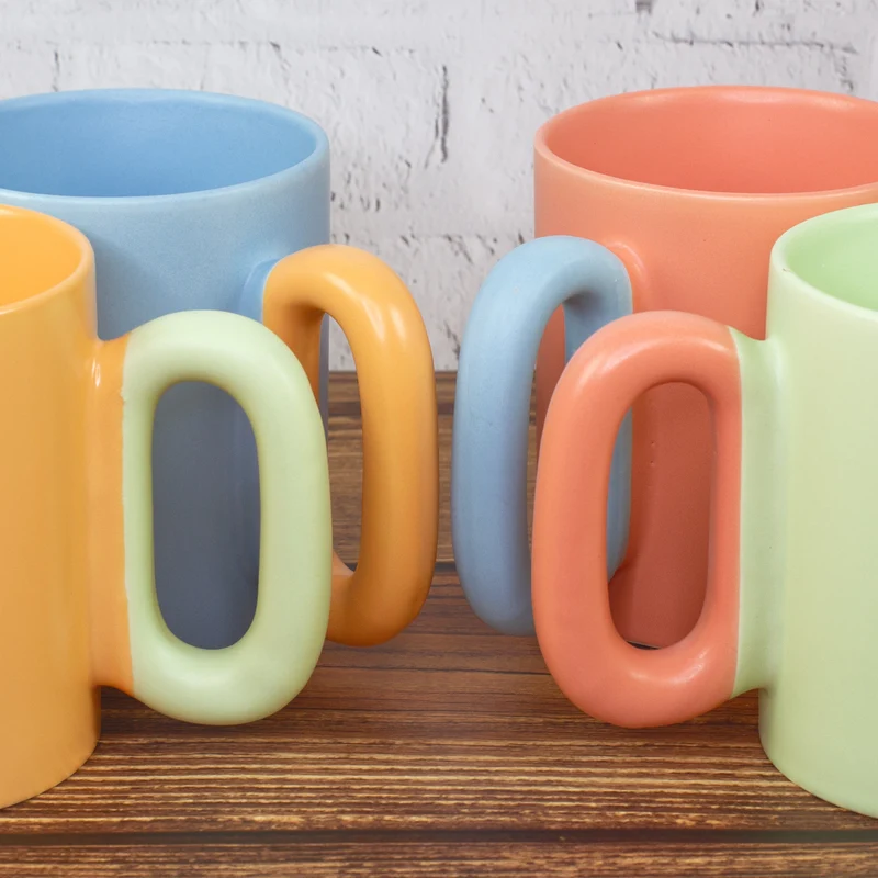 Personalisierte Tasse mit Initiale & Name | Bunter Porzellan Kaffeebecher von Ritzenhoff & Breker