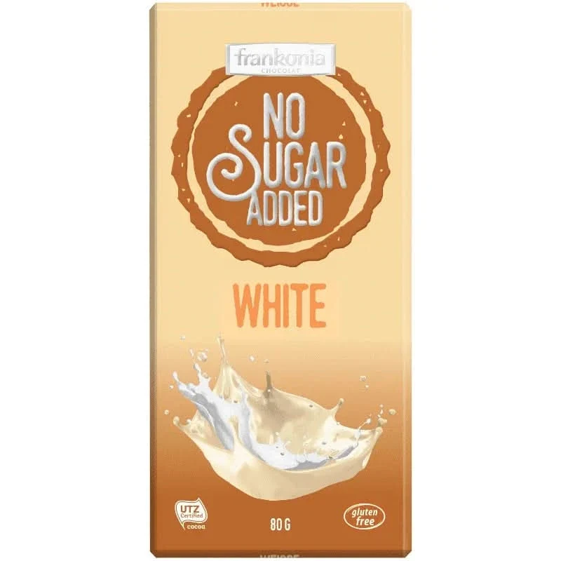 Frankonia No Sugar Added Weiße Schokolade 80g