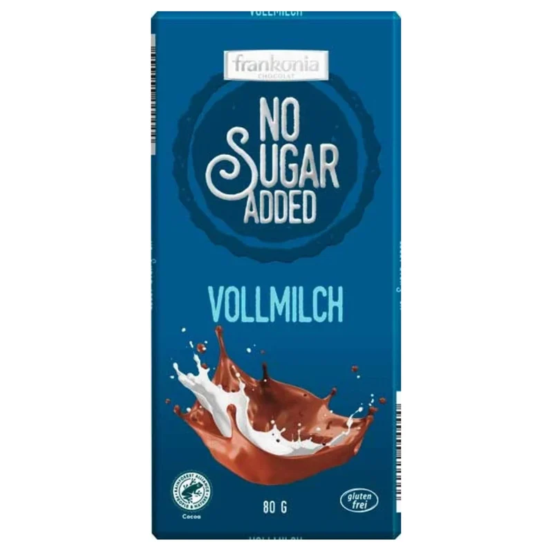 Frankonia No Sugar Added Vollmilch 80g