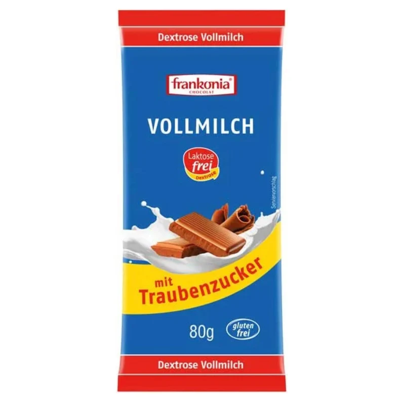 Frankonia Dextrose Vollmilch Schokolade 80g