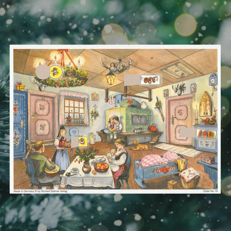A4 Advent calendar “In the Living Room”