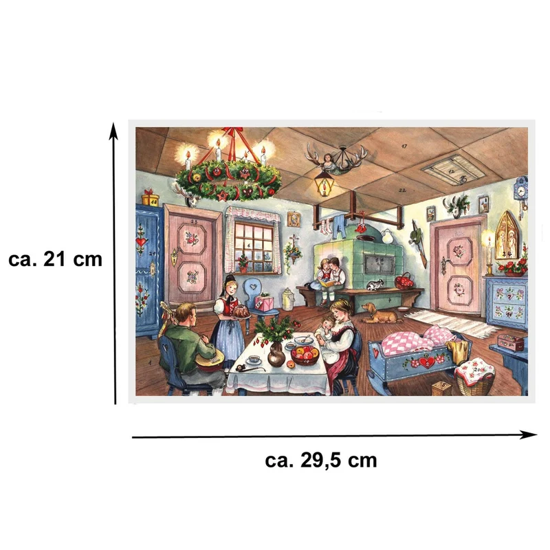 A4 Advent calendar “In the Living Room”