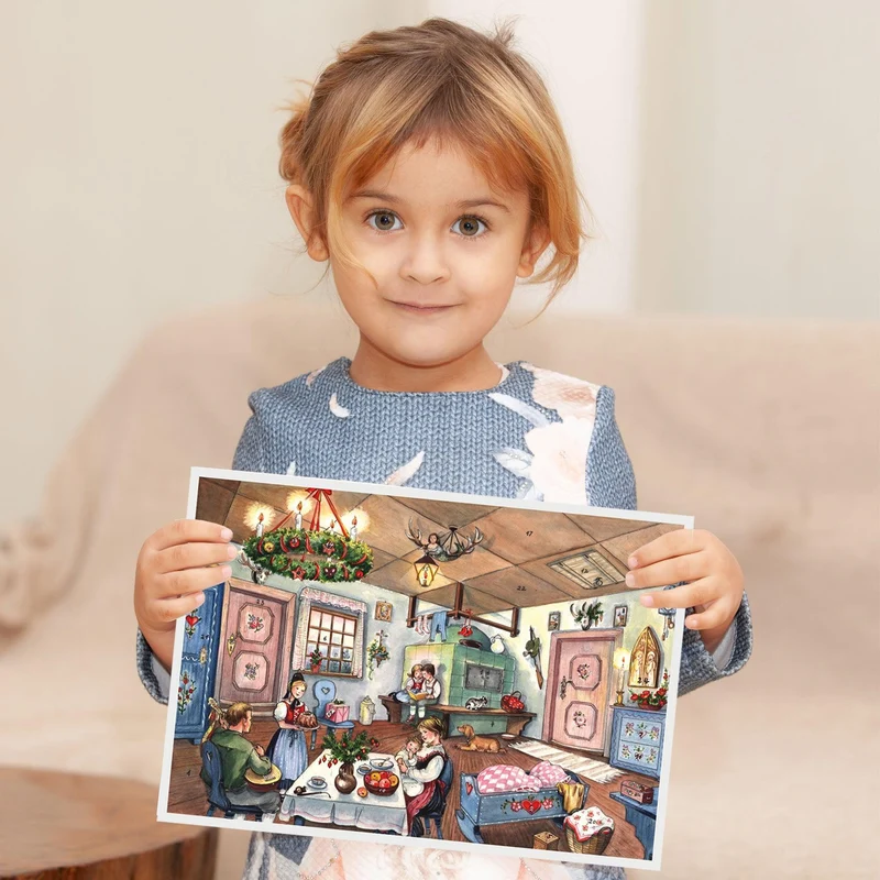 A4 Advent calendar “In the Living Room”