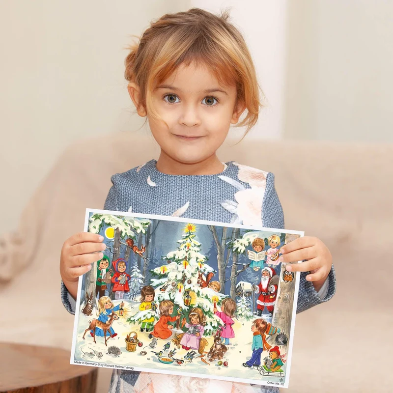 A4 Advent calendar “Fun and Games by the Christmas Tree”