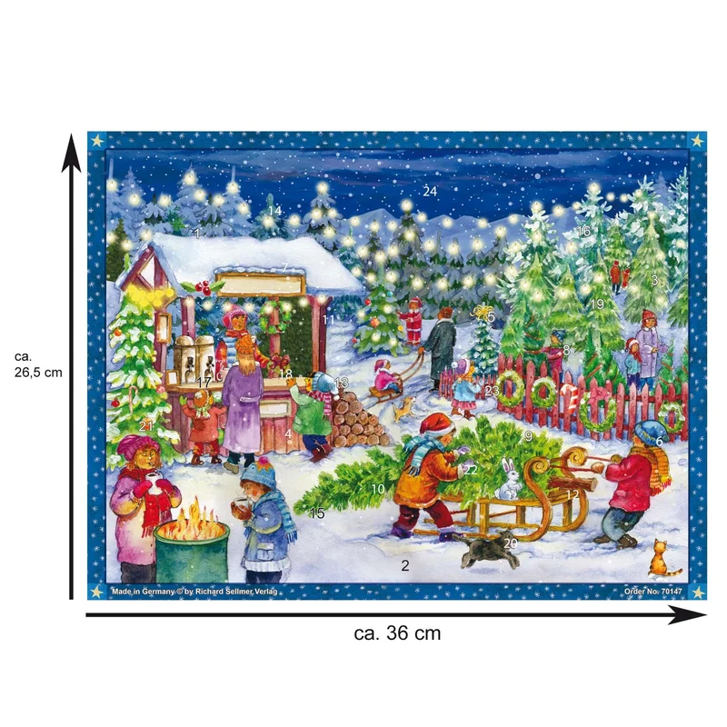Advent calendar “Christmas Tree Sale”