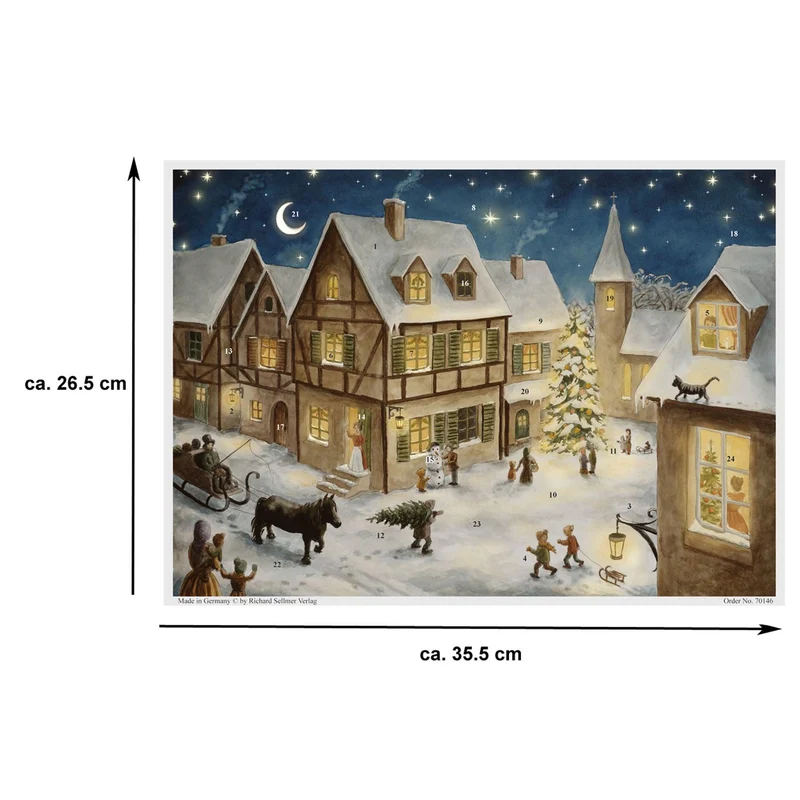 Advent calendar “Christmas Eve in the Village”