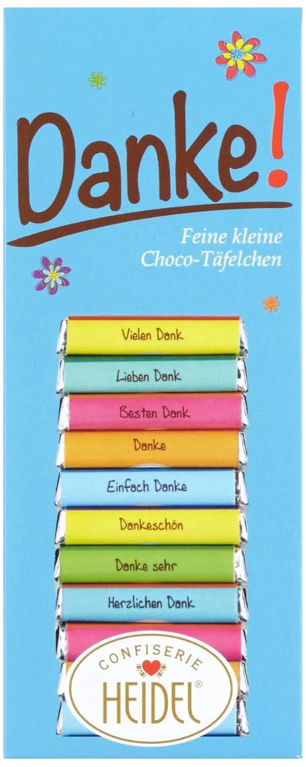 Confiserie Heidel Danke Täfelchen 80g
