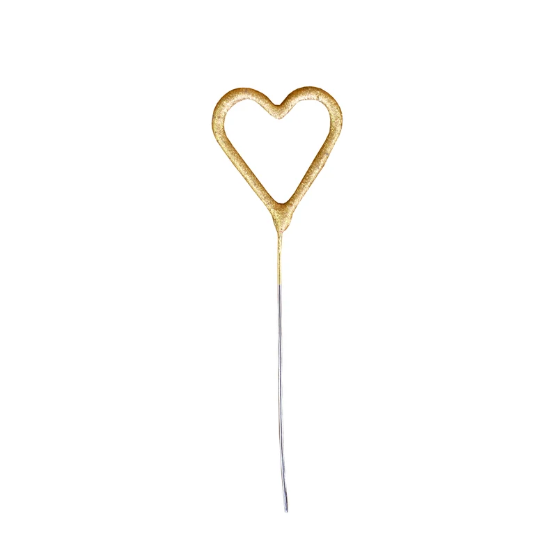 Mini Wunderkerze Herz gold