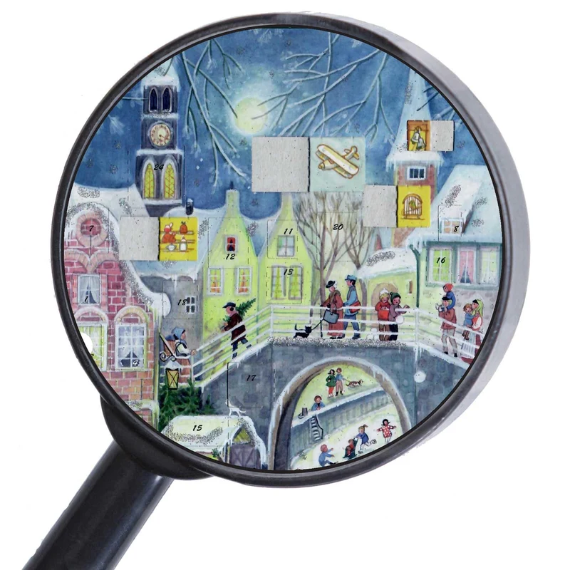 A4 Advent calendar “Bustling Activity at the Bridge”