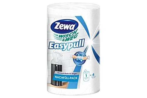 Zewa Wisch und Weg Easypull Nachfüllrolle, 6 Rollen x 160 Blatt