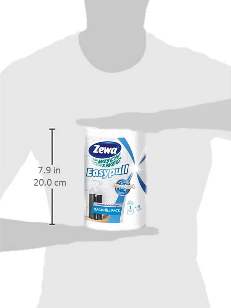 Zewa Wisch und Weg Easypull Nachfüllrolle, 6 Rollen x 160 Blatt