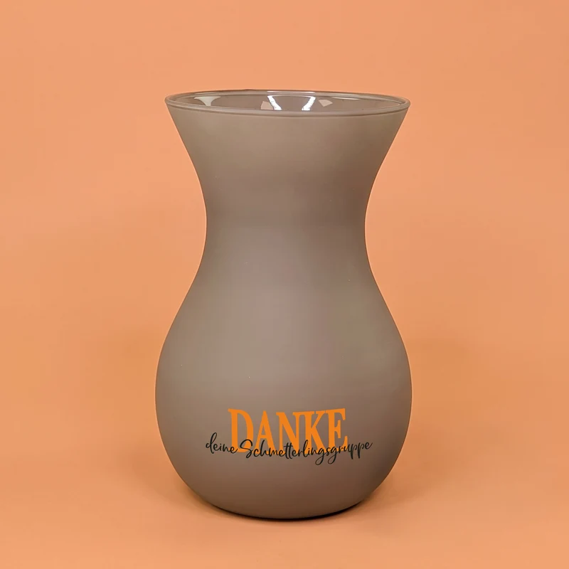 Personalisierte Ritzenhoff Vase als Dankeschön mit eigenem Text | 3 Farben zur Auswahl