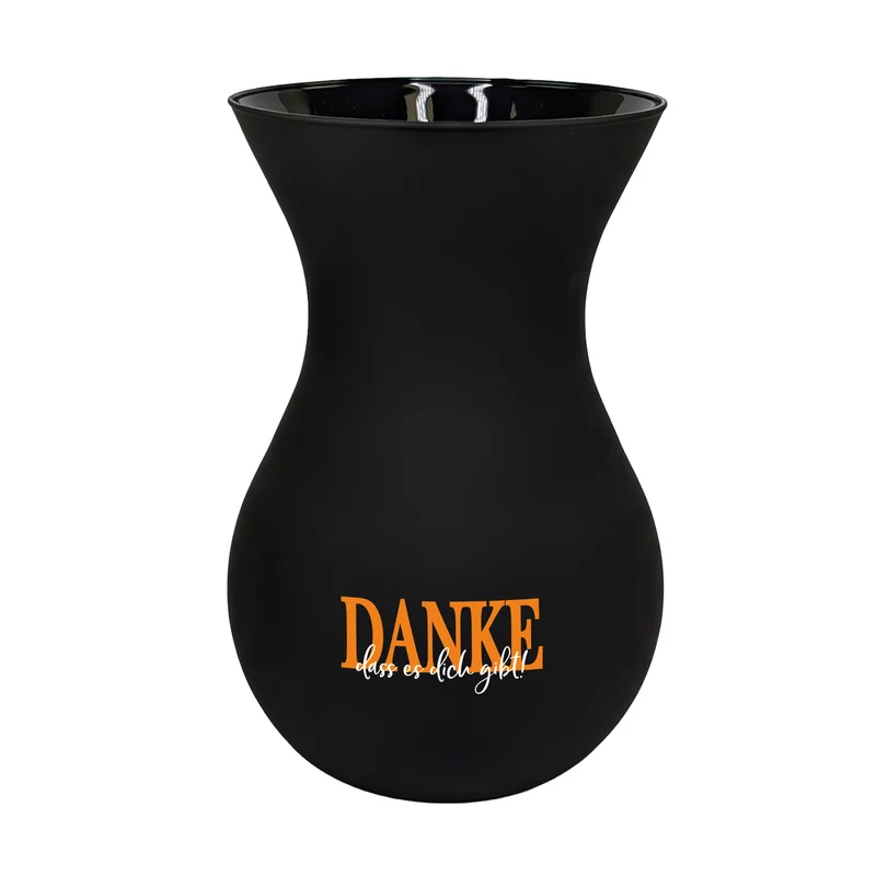Personalisierte Ritzenhoff Vase als Dankeschön mit eigenem Text | 3 Farben zur Auswahl